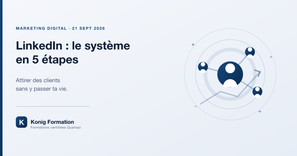 LinkedIn : le système en 5 étapes pour attirer des clients — Konig Formation